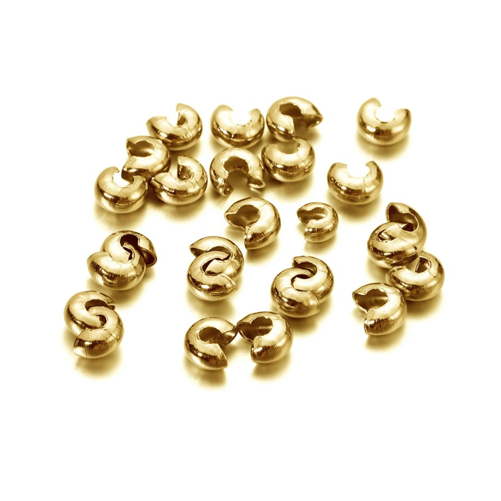 50Pcs/Lot 3/4/5mm Stainless Steel Cover Crimp Bead Spacer Stopper Crimps Beads for DIY Jewelry Making Findings Accessories 
50Pcs/Lot 3/4/5mm Stainless Steel Cover Crimp Bead Spacer Stopper Crimps Beads for DIY Jewelry Making Findings Accessories