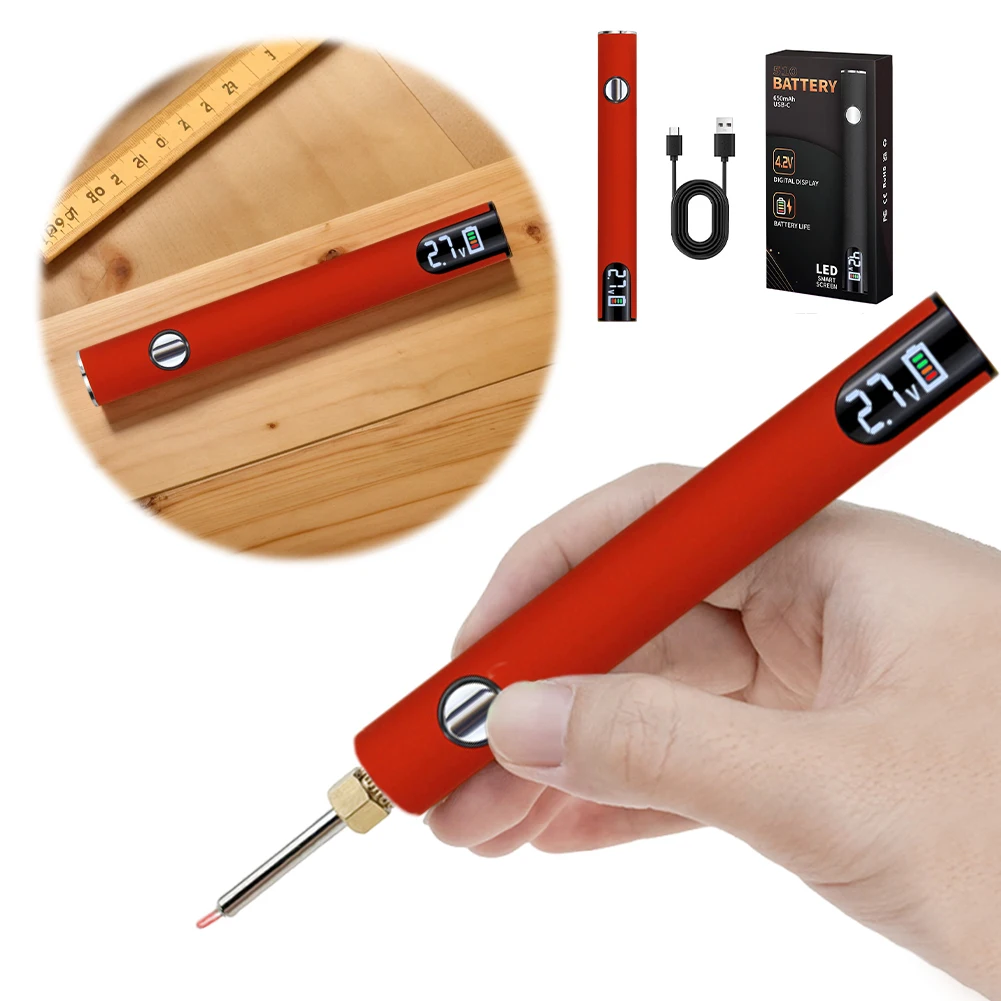 510 Thread Battery Cart Pen Smart Soldering Iron(No Soldering Iron Tip)(Red)
510 Thread Battery Cart Pen Smart Soldering Iron(No Soldering Iron Tip)(Red)