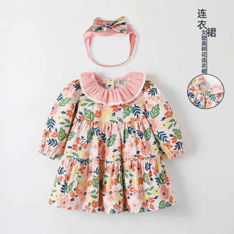 2025 Korean Princess Skirt Spring New Rural Style Small Floral Girls' Dress Pure Cotton Children's Long Sleeve Skirt
2025 Korean Princess Skirt Spring New Rural Style Small Floral Girls' Dress Pure Cotton Children's Long Sleeve Skirt