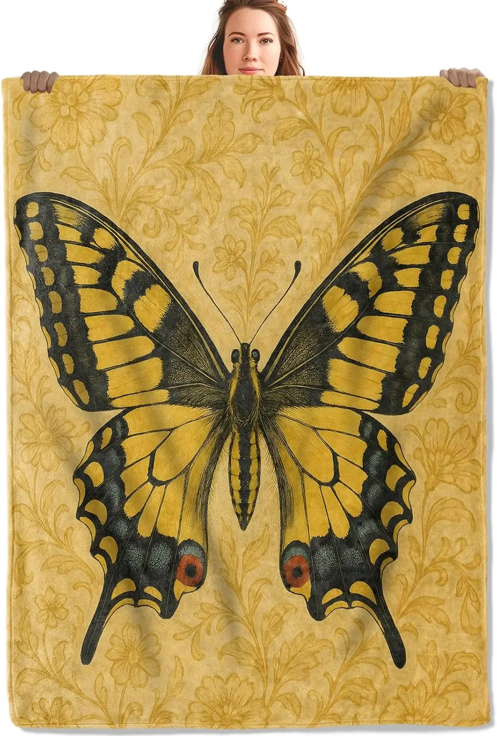Желто-черное флисовое одеяло с художественным принтом бабочки, винтажный цветочный фон, мягкий уютный плед, домашний декор для гостиной
Желто-черное флисовое одеяло с художественным принтом бабочки, винтажный цветочный фон, мягкий уютный плед, домашний декор для гостиной