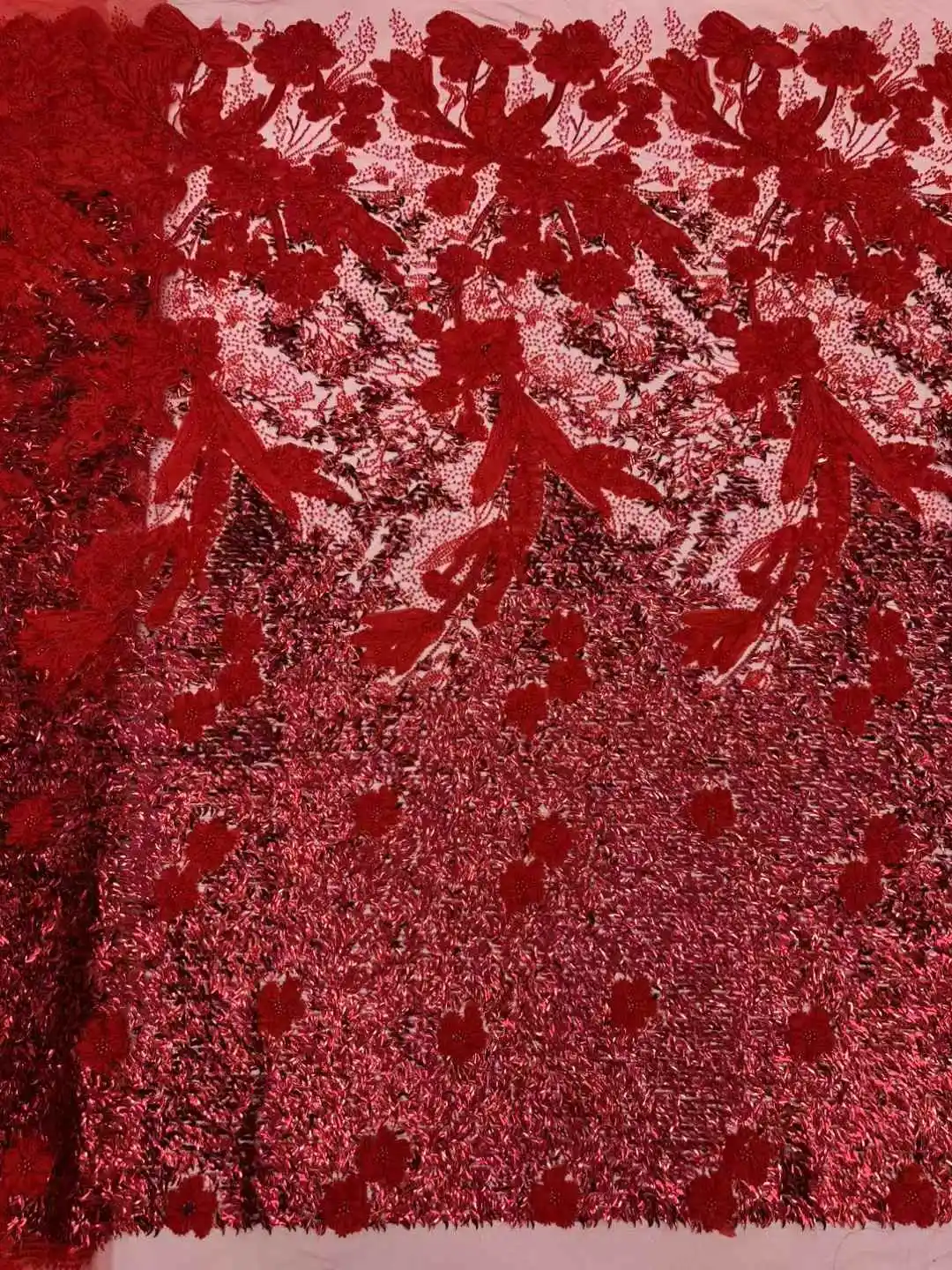 Luxury African Sequin Beaded Lace Fabric 2026 High-Quality Red Nigerian French Tulle Lace Fabric Women's Party Dress 5 Yards
Luxury African Sequin Beaded Lace Fabric 2026 High-Quality Red Nigerian French Tulle Lace Fabric Women's Party Dress 5 Yards