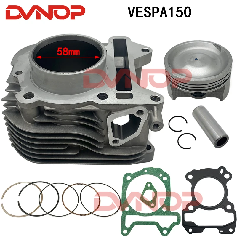 Motorcycle 58mm Bore Cylinder Kit for Vespa Sprint Primavera S 150 LX LXV150 4T 827041 487183 Liberty 125 IE 3V Motoblock
Motorcycle 58mm Bore Cylinder Kit for Vespa Sprint Primavera S 150 LX LXV150 4T 827041 487183 Liberty 125 IE 3V Motoblock
