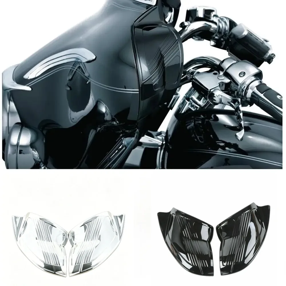 Black/Chrome Batwing Inner Fairing Cover for Harley Touring Electra Glide Street Glide Tri Glide 1996-2013
Black/Chrome Batwing Inner Fairing Cover for Harley Touring Electra Glide Street Glide Tri Glide 1996-2013