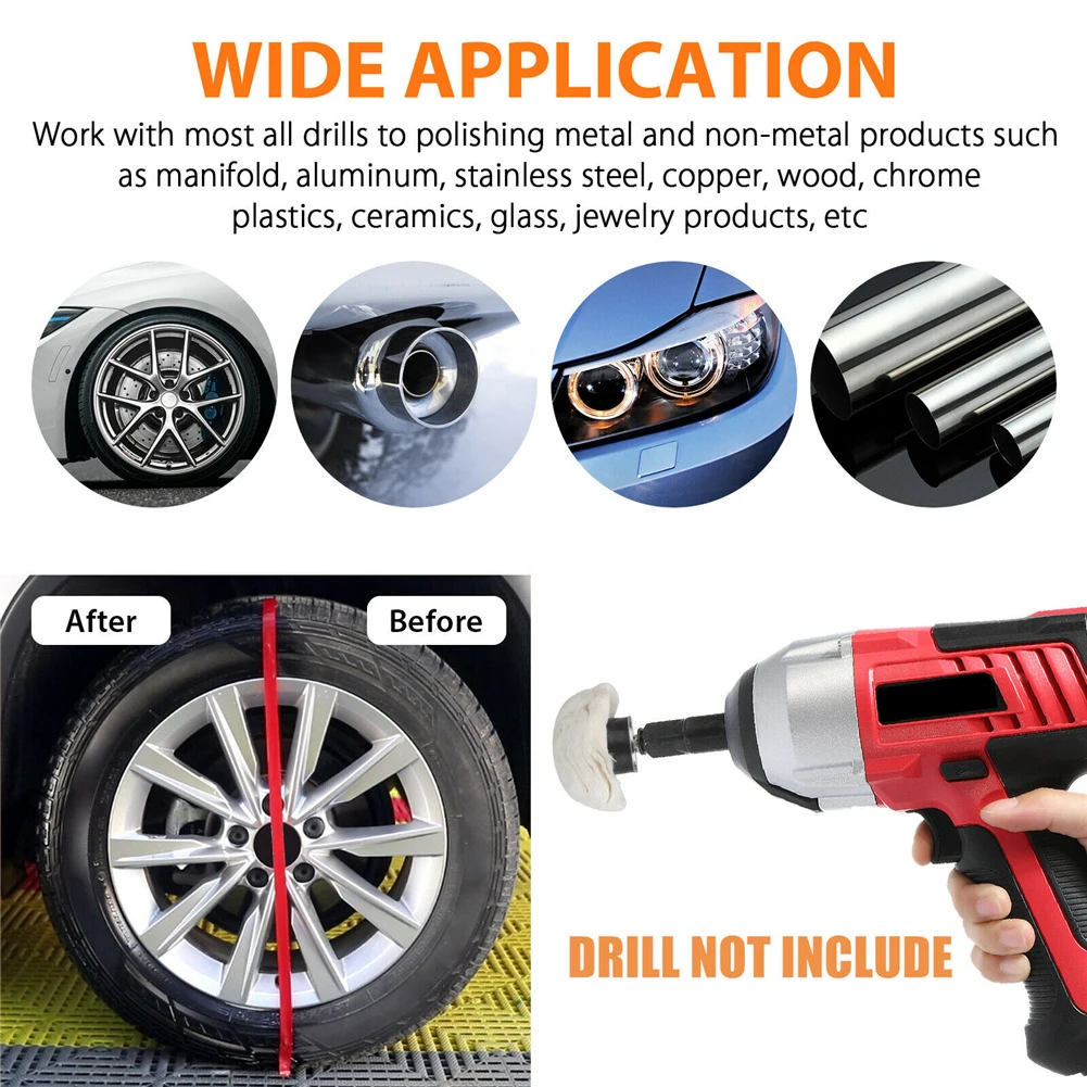 1 Set Metal 7pcs Car Polishing Machine Pad Mop Wheel Drill Kit Aluminum Alloy Stainless Steel Polishing Cloth Wheel
1 Set Metal 7pcs Car Polishing Machine Pad Mop Wheel Drill Kit Aluminum Alloy Stainless Steel Polishing Cloth Wheel