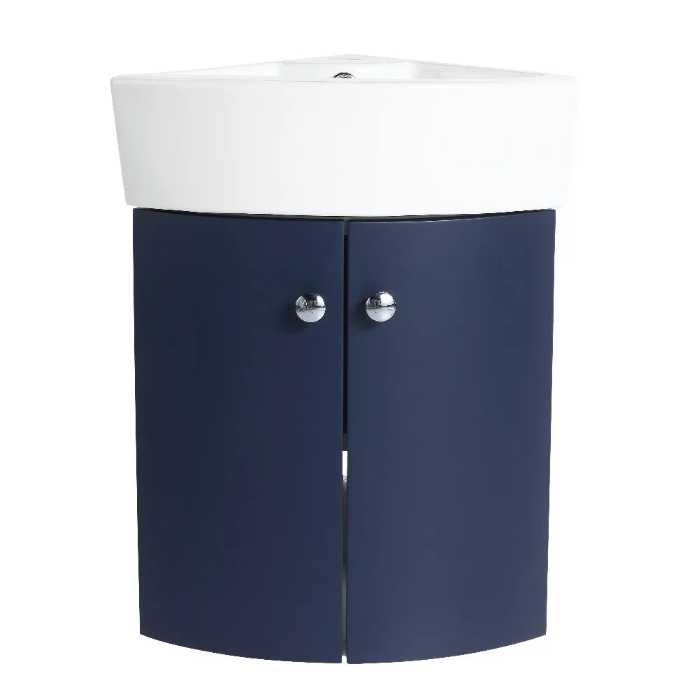 Corner Bathroom Vanity Sink Combo for Small Space Wall Mounted Cabinet Set, Ceramic Sink
Corner Bathroom Vanity Sink Combo for Small Space Wall Mounted Cabinet Set, Ceramic Sink