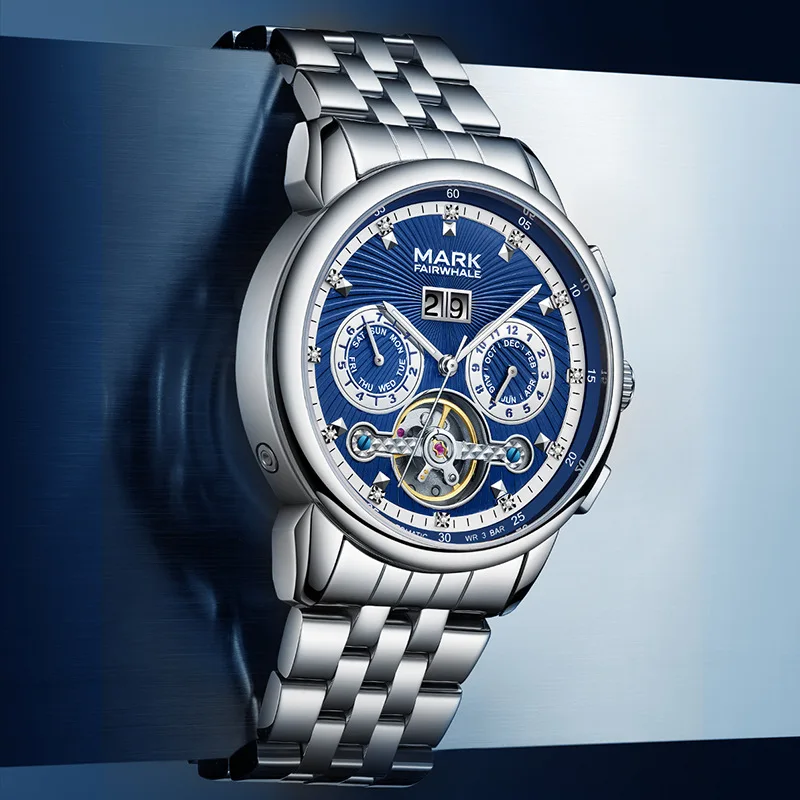 Mark Fairwhale Men's Business Automatic Tourbillon Watch Luxury Mechanical Waterproof Diamond Sports Watch
Mark Fairwhale Men's Business Automatic Tourbillon Watch Luxury Mechanical Waterproof Diamond Sports Watch