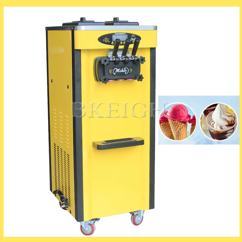 3 Flavors Of Ice Cream Machine, Commercial Stainless Steel Vertical Frozen Yogurt Machine
3 Flavors Of Ice Cream Machine, Commercial Stainless Steel Vertical Frozen Yogurt Machine