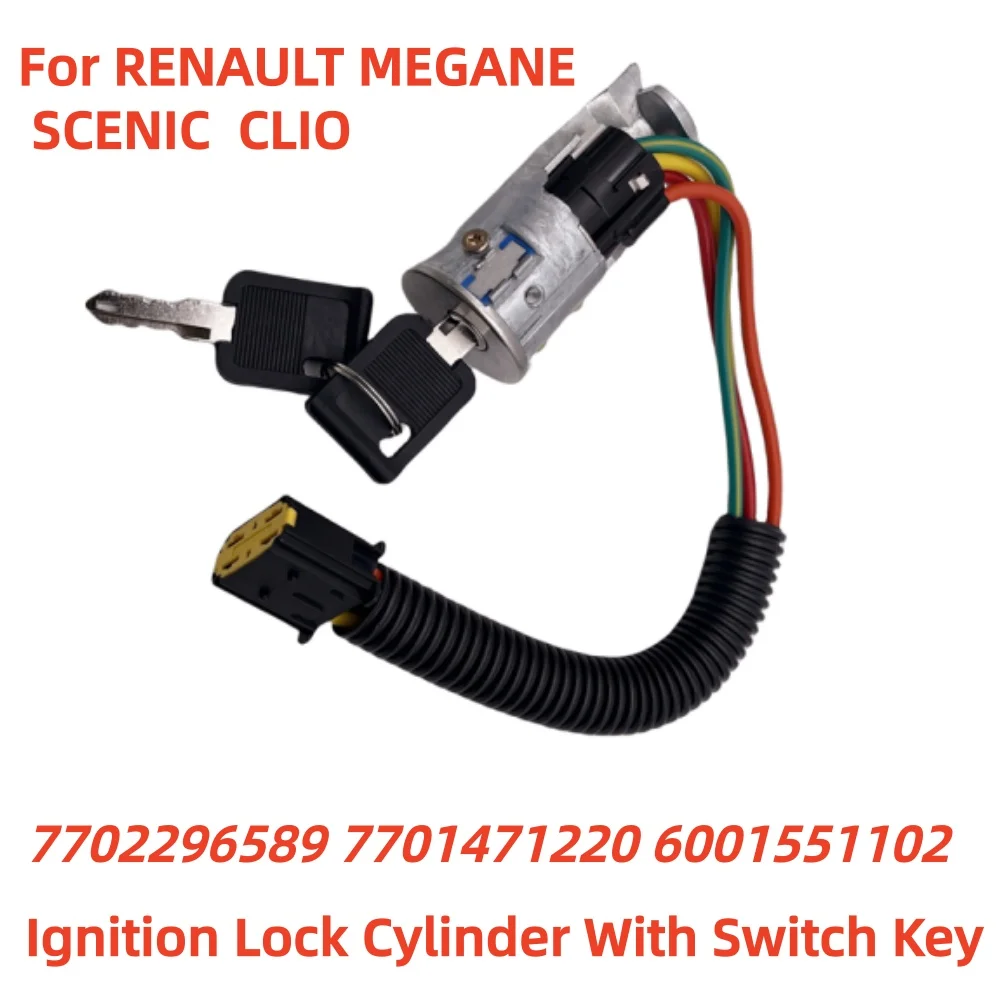 Цилиндр замка зажигания с ключом переключателя для Renault Clio MK2 1998-2005 Megane Scenic MK1 7701471220 6001551102 7702296589
Цилиндр замка зажигания с ключом переключателя для Renault Clio MK2 1998-2005 Megane Scenic MK1 7701471220 6001551102 7702296589
