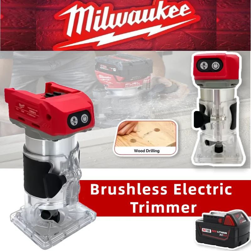 Milwaukee 800 Вт бесщеточный электрический триммер 30000 об/мин беспроводной компактный фрезерный станок 5 скоростей деревообрабатывающий обрезной станок для батареи 18 В
Milwaukee 800 Вт бесщеточный электрический триммер 30000 об/мин беспроводной компактный фрезерный станок 5 скоростей деревообрабатывающий обрезной станок для батареи 18 В