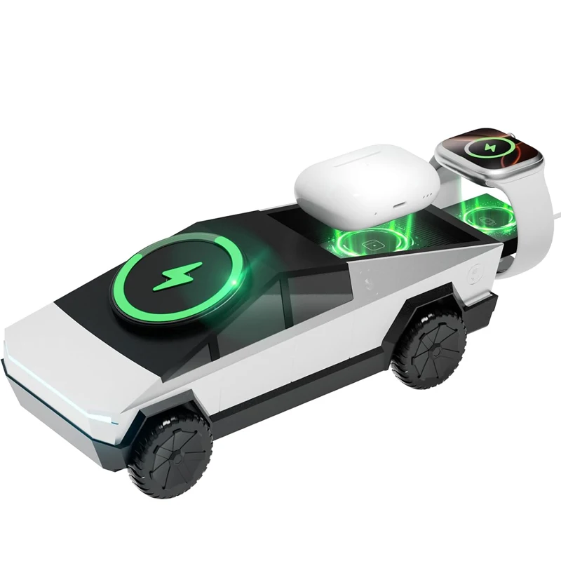 3 in 1 Magnetic Fast Wireless Charger Desktop Cybertruck Phone Stand For IPhone 17 16 Pro Max Apple & Samsung Watch Airpods Pro
3 in 1 Magnetic Fast Wireless Charger Desktop Cybertruck Phone Stand For IPhone 17 16 Pro Max Apple & Samsung Watch Airpods Pro