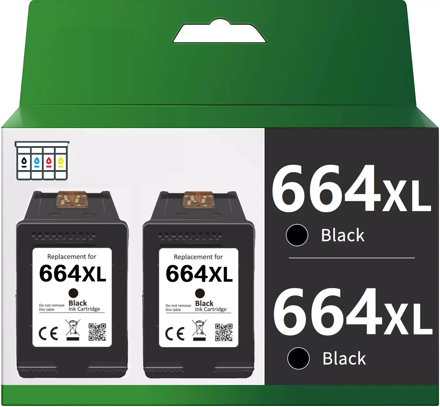 2 шт., совместимые с черными чернильными картриджами HP 664XL, Deskjet 1115 2136 4536
2 шт., совместимые с черными чернильными картриджами HP 664XL, Deskjet 1115 2136 4536