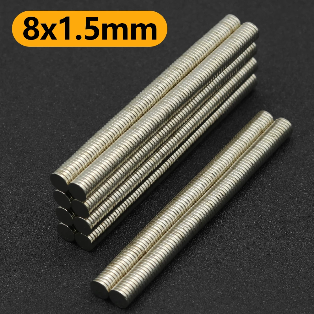 8x1.5mm Strong Round Magnet for Refrigerator Magnets DIY Craft Science Projects Office Whiteboard Workshop 8*1.5
8x1.5mm Strong Round Magnet for Refrigerator Magnets DIY Craft Science Projects Office Whiteboard Workshop 8*1.5