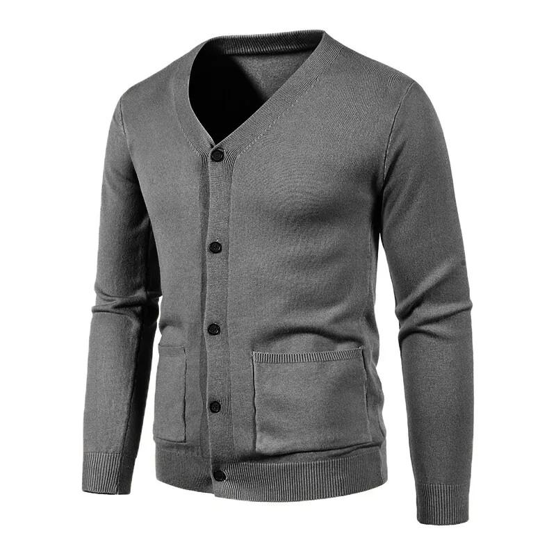 New Mens Cardigan Sweatcoats Long Sleeve V-Neck Button Knitted Sweaters with Pockets Lightweight Solid Color Outerwear
New Mens Cardigan Sweatcoats Long Sleeve V-Neck Button Knitted Sweaters with Pockets Lightweight Solid Color Outerwear