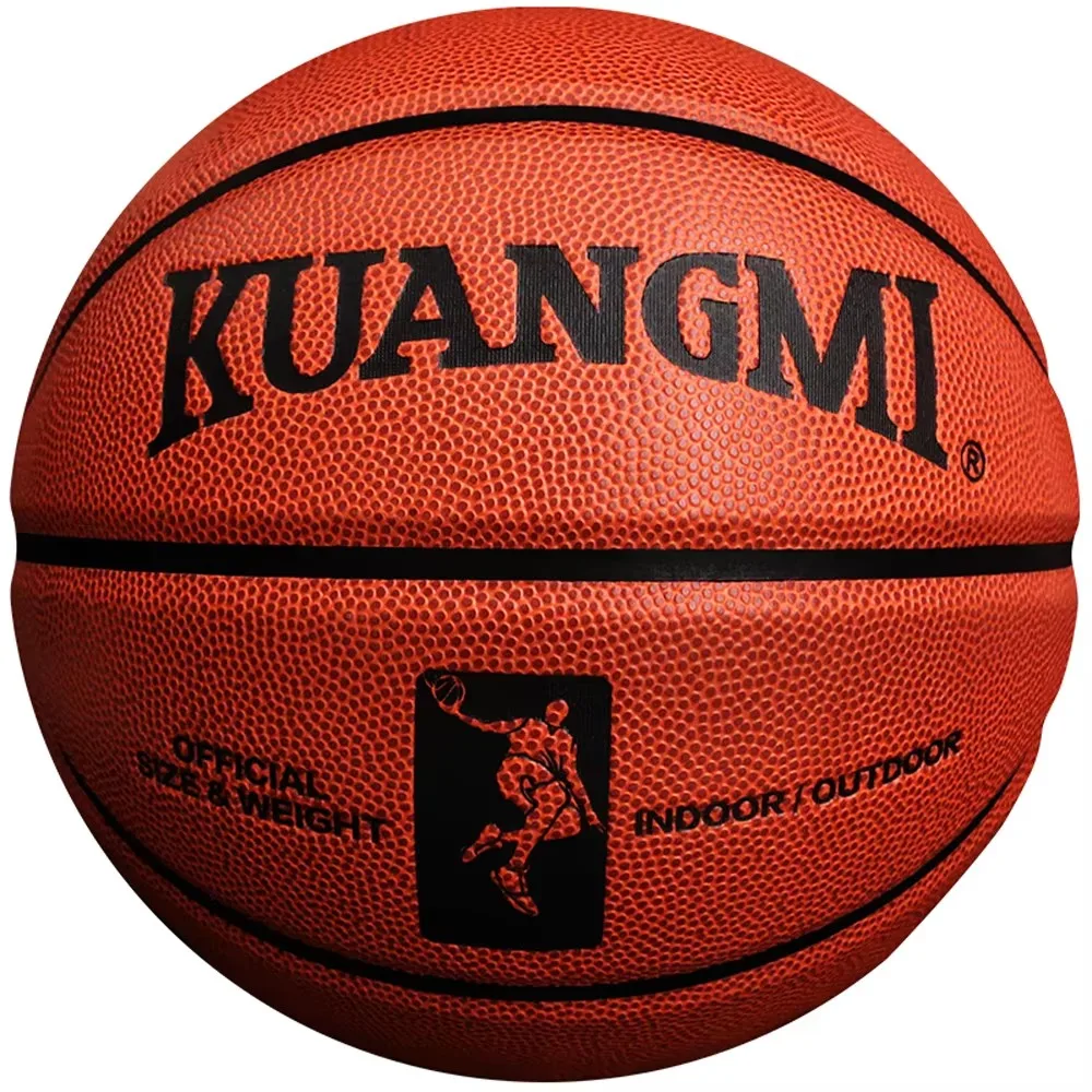 Kuangmi Official Size 7 Basketball Indoor and Outdoor Match Training Ball Anti-Slip PU Sports Balls High Quality
Kuangmi Official Size 7 Basketball Indoor and Outdoor Match Training Ball Anti-Slip PU Sports Balls High Quality