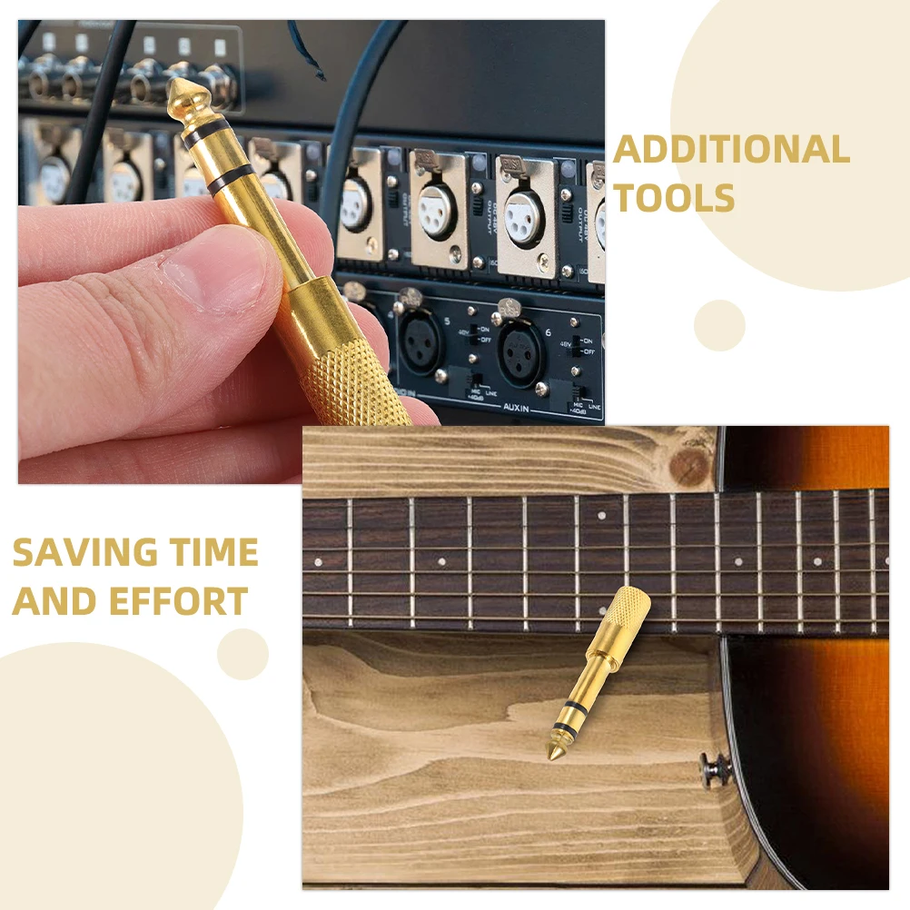 4 Pcs Audio Adapter Microphone Headphone Jack Converter Guitar Amp Headphones Connector Cable
4 Pcs Audio Adapter Microphone Headphone Jack Converter Guitar Amp Headphones Connector Cable