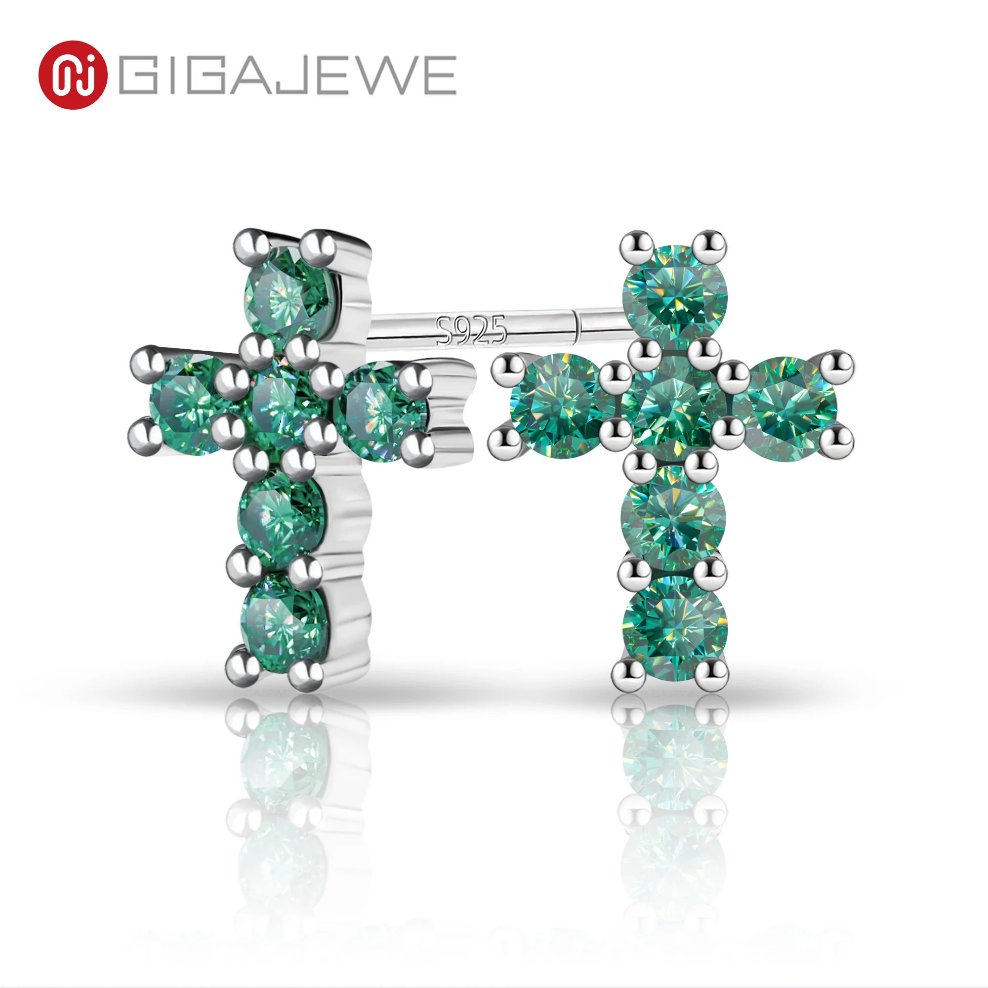 GIGAJEWE Муассанит Натуральный Зеленый Крестообразный Серьги S925 Серебро 18 К Позолоченный Диамант Пройдено Ювелирные Изделия Женщина Подарок Жене
GIGAJEWE Муассанит Натуральный Зеленый Крестообразный Серьги S925 Серебро 18 К Позолоченный Диамант Пройдено Ювелирные Изделия Женщина Подарок Жене