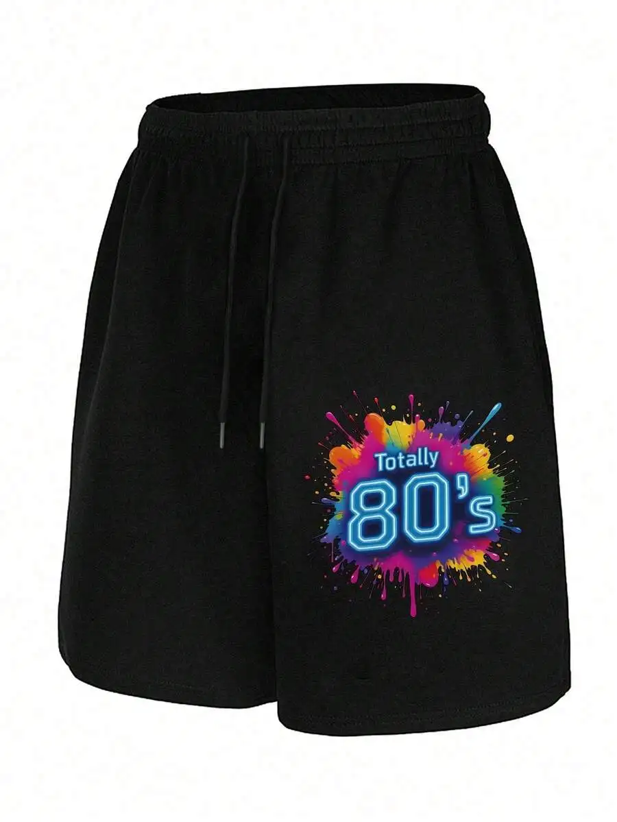 Mens Retro 80s Neon Graphic Shorts With Drawstring Waist Casual Workout Shorts
Mens Retro 80s Neon Graphic Shorts With Drawstring Waist Casual Workout Shorts