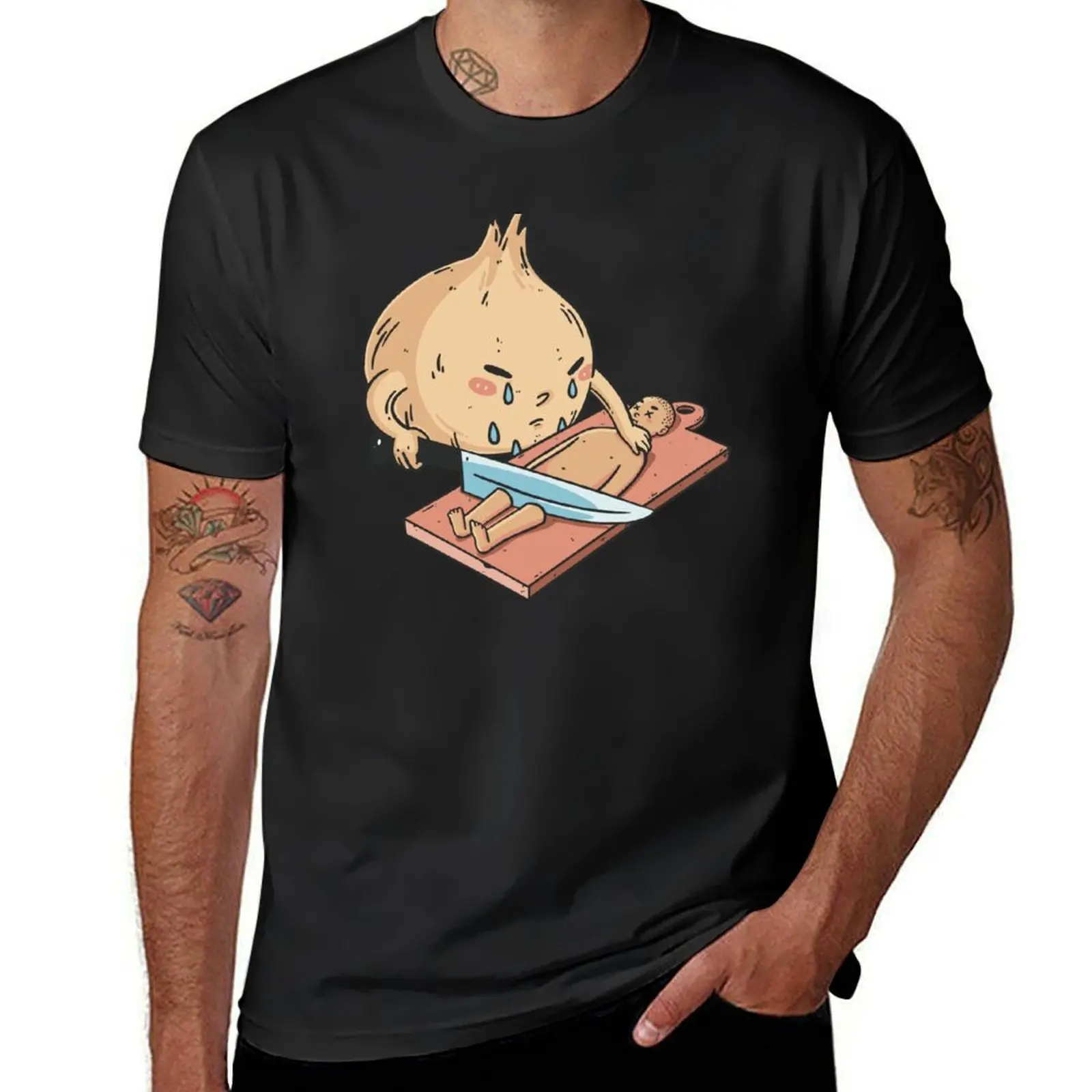 Onion cutting human funny T-Shirt animal prinfor boys vintage black t-shirts for men
Onion cutting human funny T-Shirt animal prinfor boys vintage black t-shirts for men