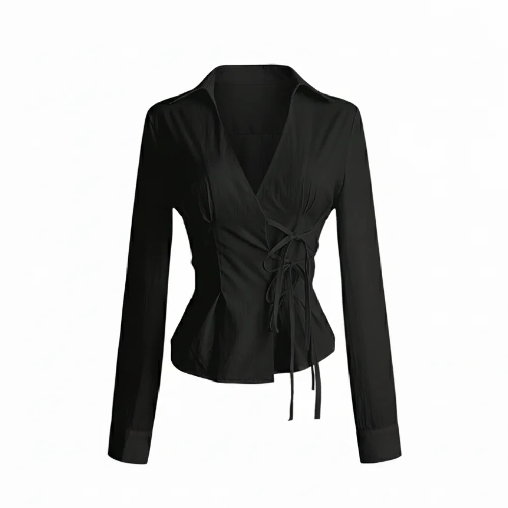 Trendy Slim Fit Women Long Sleeve Shirt Cinched Waist Sexy Tie-waist Shirt Unique Harajuku Blouses for women Y2K Fashion
Trendy Slim Fit Women Long Sleeve Shirt Cinched Waist Sexy Tie-waist Shirt Unique Harajuku Blouses for women Y2K Fashion