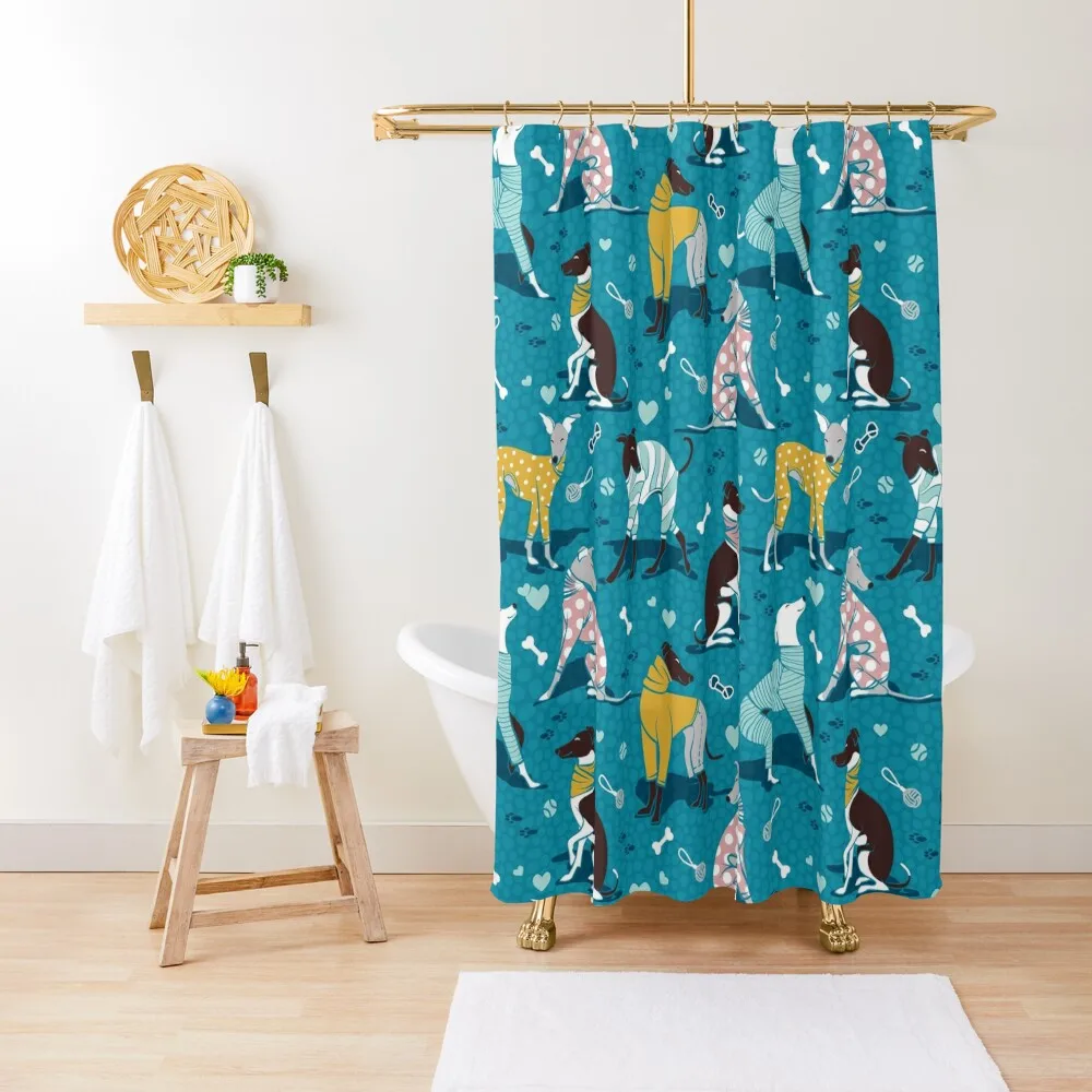 Greyhounds dogwalk // turquoise background Shower Curtain Bathroom Deco Bathroom Shower For Shower Curtain
Greyhounds dogwalk // turquoise background Shower Curtain Bathroom Deco Bathroom Shower For Shower Curtain
