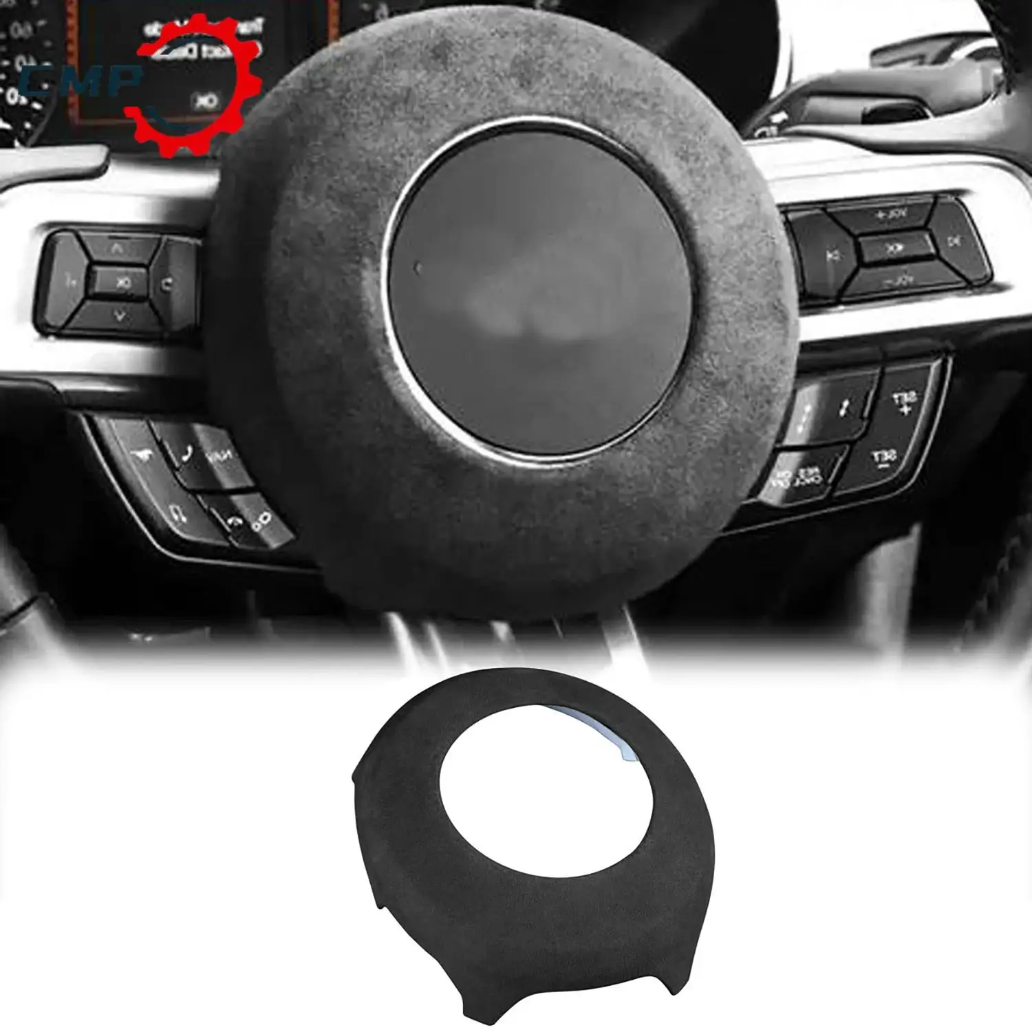 1Pcs Suede Leather Steering Wheel Cover Trim For Ford Mustang 2015-2022 Dark Grey Automotive Interior Accessories
1Pcs Suede Leather Steering Wheel Cover Trim For Ford Mustang 2015-2022 Dark Grey Automotive Interior Accessories