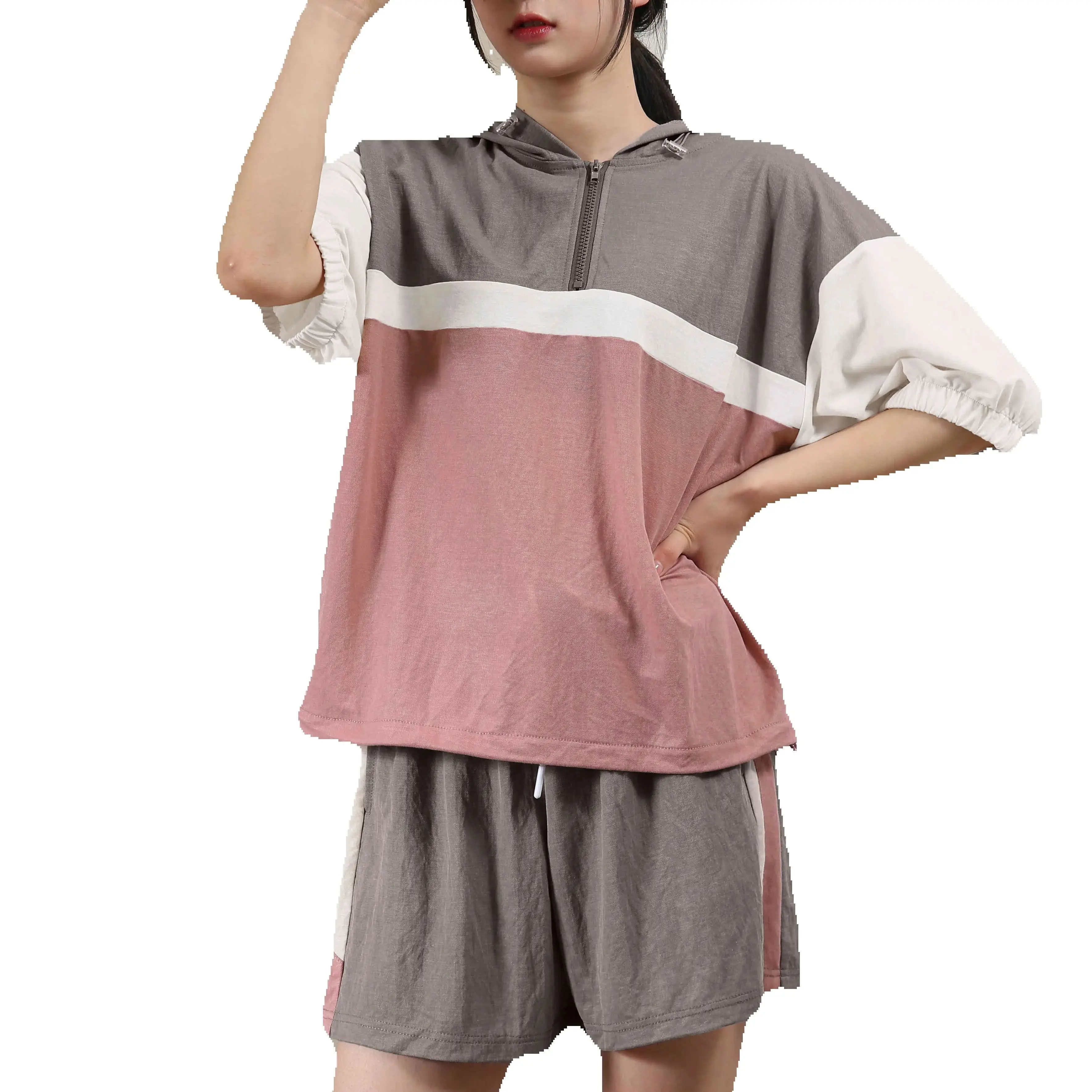 Women's Spring and Summer Casual Sports Style Simple Color Matching Hooded Long Sleeve Solid Color Hoodie and Shorts 2-piece Set
Women's Spring and Summer Casual Sports Style Simple Color Matching Hooded Long Sleeve Solid Color Hoodie and Shorts 2-piece Set