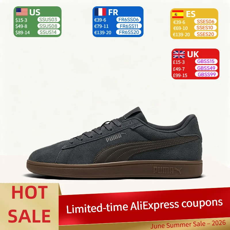 Puma Smash 3.0 L Retro Fashion Classic Versatile Casual Breathable Non-Slip Low-Top Sneakers for Men and Women - Black 390984-26
Puma Smash 3.0 L Retro Fashion Classic Versatile Casual Breathable Non-Slip Low-Top Sneakers for Men and Women - Black 390984-26