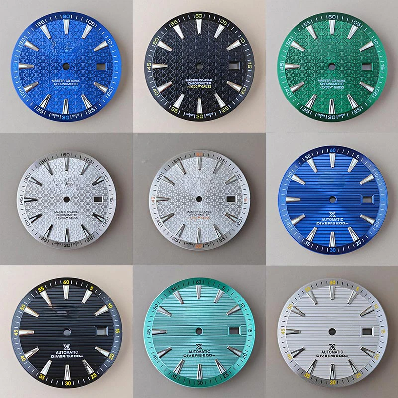 Modified watch accessory 33.5MM literal dial green glow-in-the-dark strip nail scale suitable for NH35/364R/7S movement
Modified watch accessory 33.5MM literal dial green glow-in-the-dark strip nail scale suitable for NH35/364R/7S movement