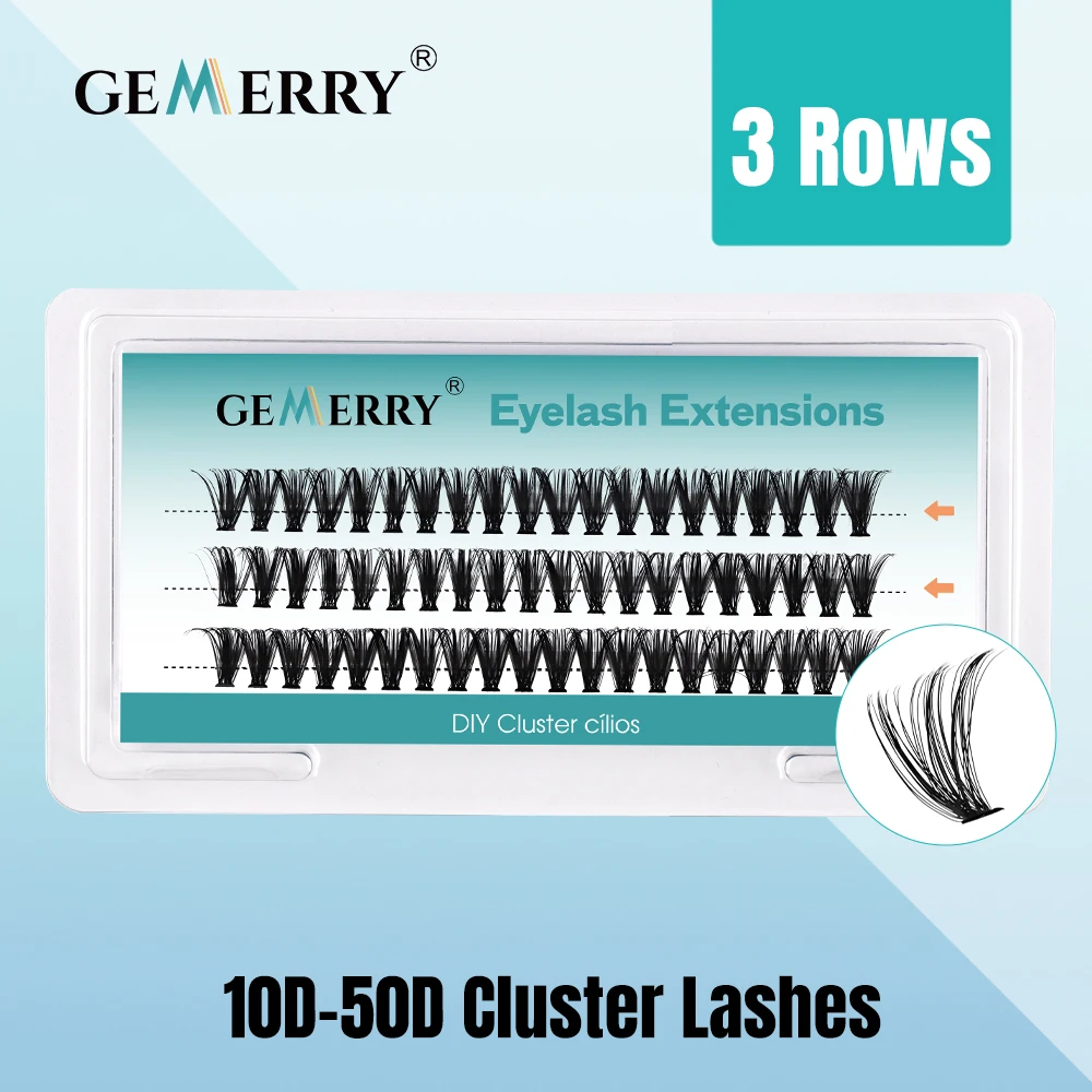 Gemerry Individual Cluster Lashes 30D DIY Eyelash Extensions 60pcs Lash Clusters Premade Volume Lashes Professional Makeup Tools
Gemerry Individual Cluster Lashes 30D DIY Eyelash Extensions 60pcs Lash Clusters Premade Volume Lashes Professional Makeup Tools