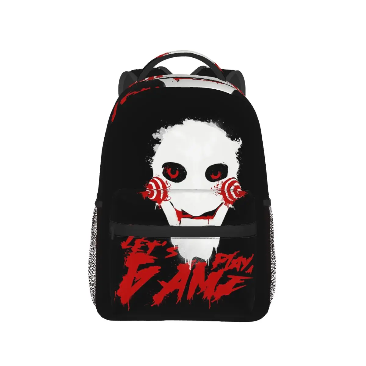 Jigsaw Billy I Want To Play A Game Saw Movie Backpack Hot Sale Daypack Children BookBag School Bag Shoulder Bags for Men Women
Jigsaw Billy I Want To Play A Game Saw Movie Backpack Hot Sale Daypack Children BookBag School Bag Shoulder Bags for Men Women