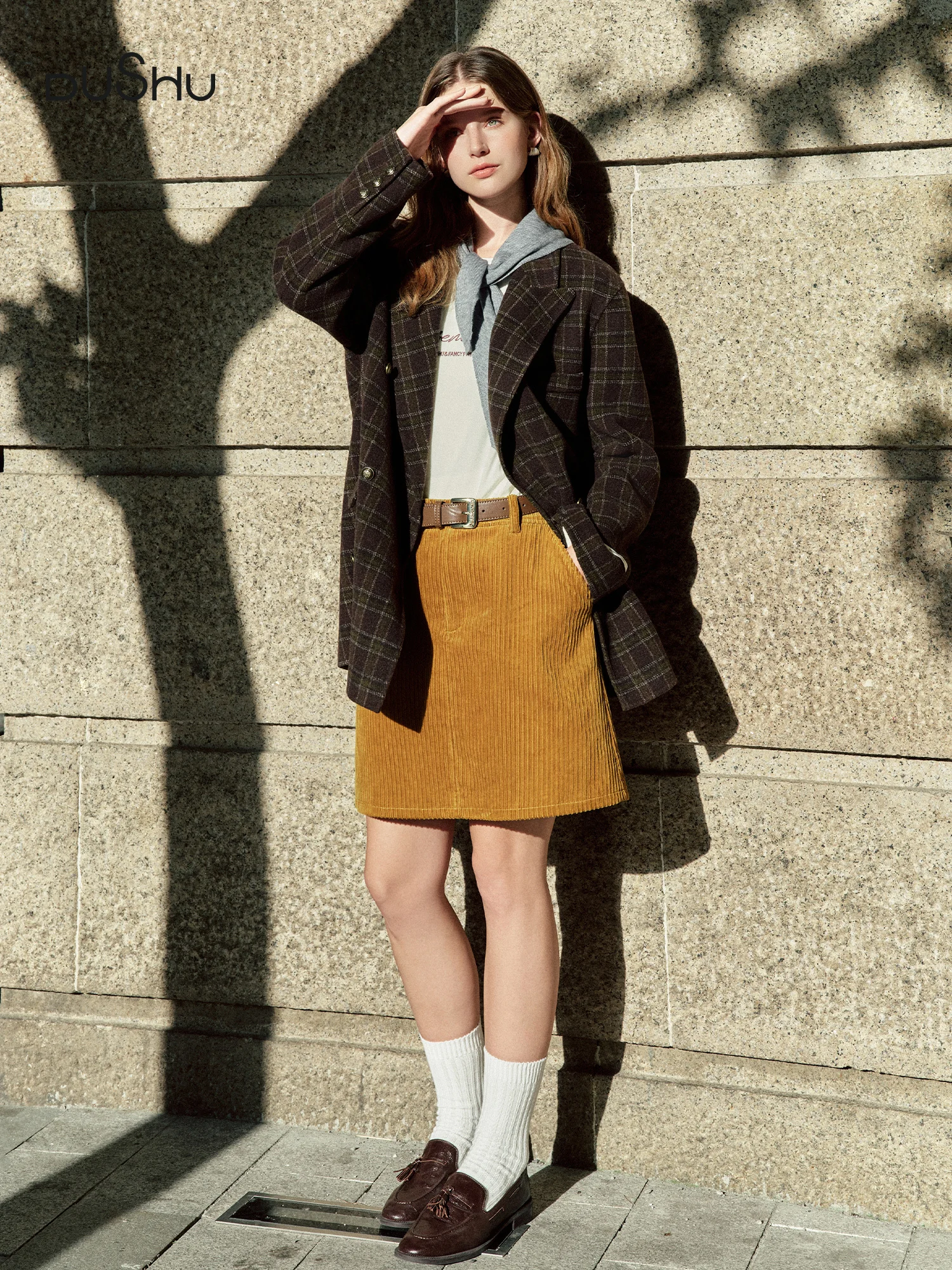 DUSHU Plus Size Women's High Waisted Ribbed Texture A-Line Skirt - 2025 Fall Winter New Arrival Modern Weekly Collection Skirts 
DUSHU Plus Size Women's High Waisted Ribbed Texture A-Line Skirt - 2025 Fall Winter New Arrival Modern Weekly Collection Skirts