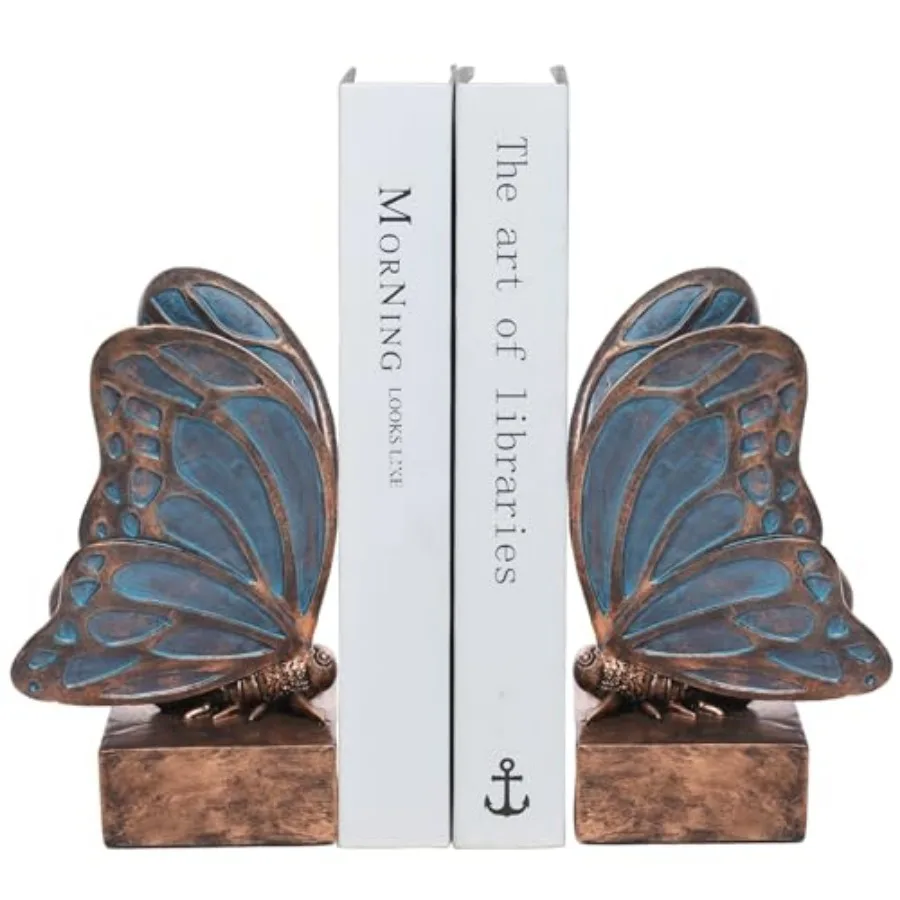 Vintage Blue Butterfly Bookends, Resin Book Ends for Shelves, Heavy Duty Decorative Bookends, Creative Book Stopper Holder Deco
Vintage Blue Butterfly Bookends, Resin Book Ends for Shelves, Heavy Duty Decorative Bookends, Creative Book Stopper Holder Deco