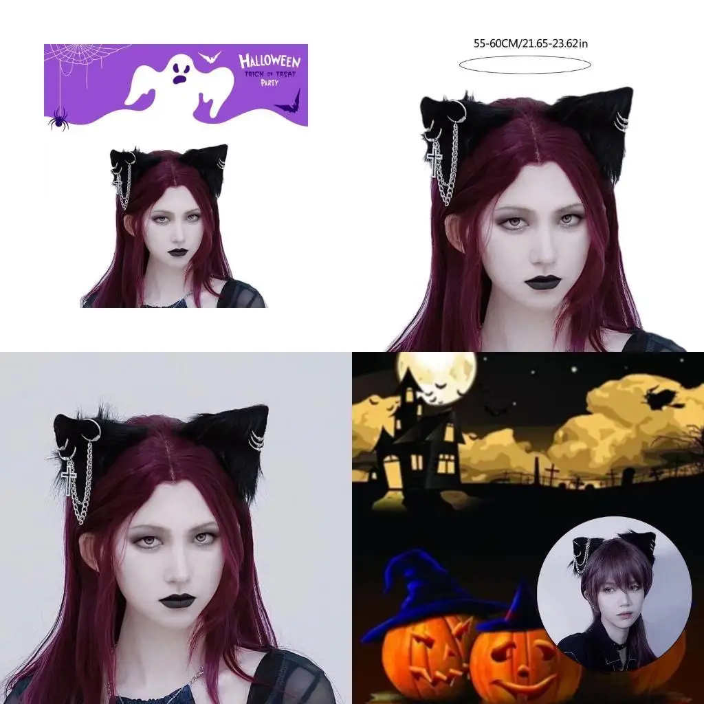 R1WE плюшевая заколка для волос с кисточками, заколки для волос с кошачьими ушками, костюм горничной, аниме, косплей, реквизит
R1WE плюшевая заколка для волос с кисточками, заколки для волос с кошачьими ушками, костюм горничной, аниме, косплей, реквизит