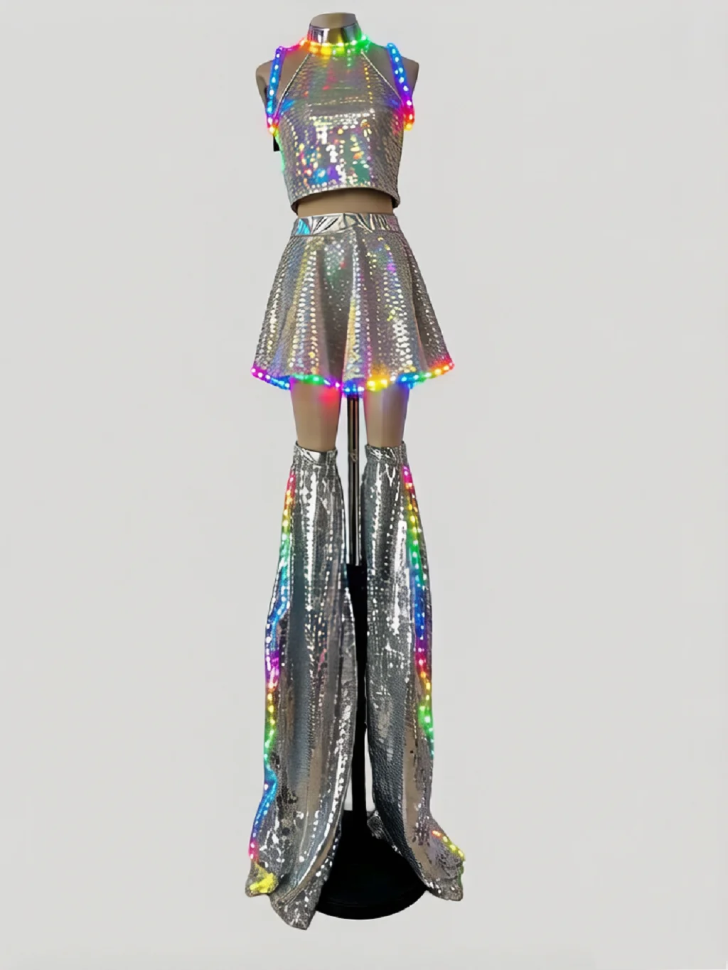 Silver LED Performance Dress: Sequined, Lit, Stage - Ready,Steal the Stage Spotlight Boutique 2025 new
Silver LED Performance Dress: Sequined, Lit, Stage - Ready,Steal the Stage Spotlight Boutique 2025 new