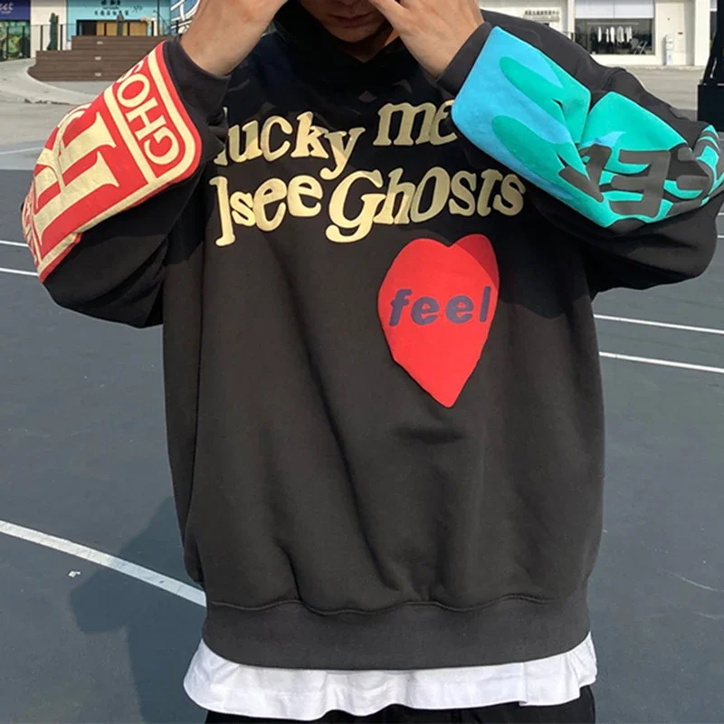 Graffiti Letter Foam Fleece Baggy Sweatshirts Men's Oversized High Street Casual Hooded Hoodie Unisex Pullover Loose Hoody
Graffiti Letter Foam Fleece Baggy Sweatshirts Men's Oversized High Street Casual Hooded Hoodie Unisex Pullover Loose Hoody