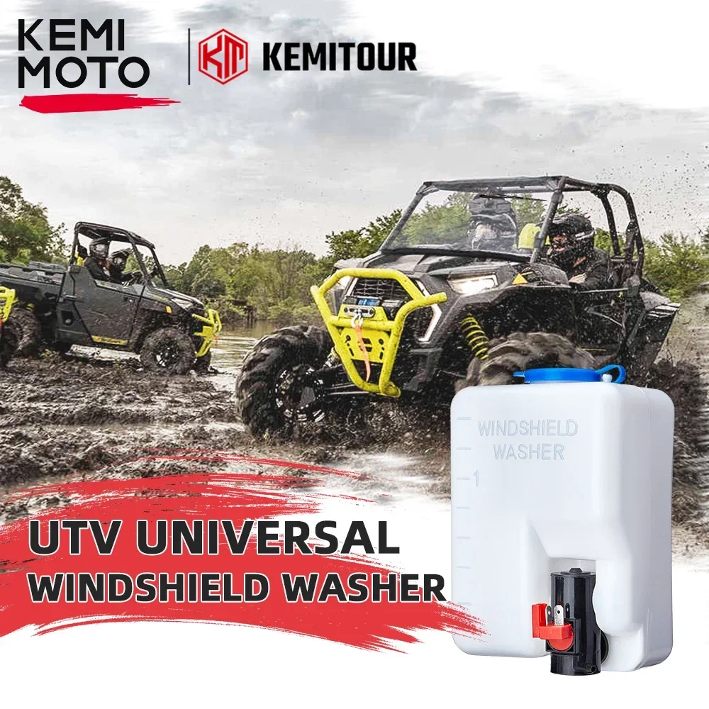 UTV Windshield Washer Bottle Tank Pump Wiper for Can Am Maverick X3 MAX R Turbo 4X4 Compatible with Polaris RZR 1000 XP
UTV Windshield Washer Bottle Tank Pump Wiper for Can Am Maverick X3 MAX R Turbo 4X4 Compatible with Polaris RZR 1000 XP