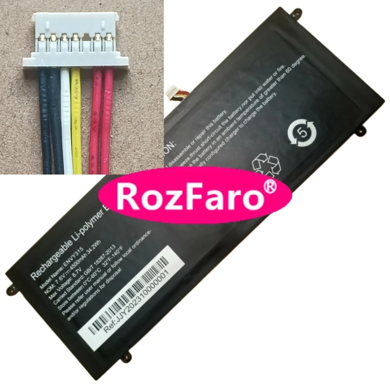 RozFaro For DEXP Aquilon C15-ICP301 Notebook 7.6V 34.2Wh 4500mAh Laptop Battery 7-pin 6-wire ENVY315
RozFaro For DEXP Aquilon C15-ICP301 Notebook 7.6V 34.2Wh 4500mAh Laptop Battery 7-pin 6-wire ENVY315