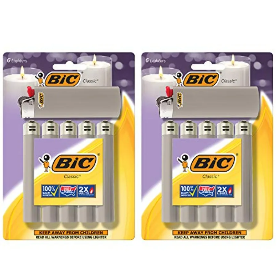 Classic Maxi Pocket Lighter, Gray, 12-Pack Packaging May Vary
Classic Maxi Pocket Lighter, Gray, 12-Pack Packaging May Vary