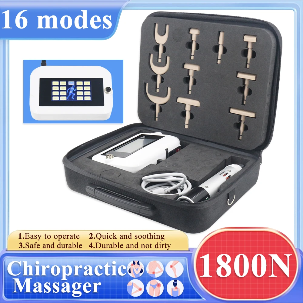 Professional Electric Chiropractic Gun 10 Head Adjustable Body Relaxation Massage Chiropractic New Touch Screen Massager 1800N
Professional Electric Chiropractic Gun 10 Head Adjustable Body Relaxation Massage Chiropractic New Touch Screen Massager 1800N