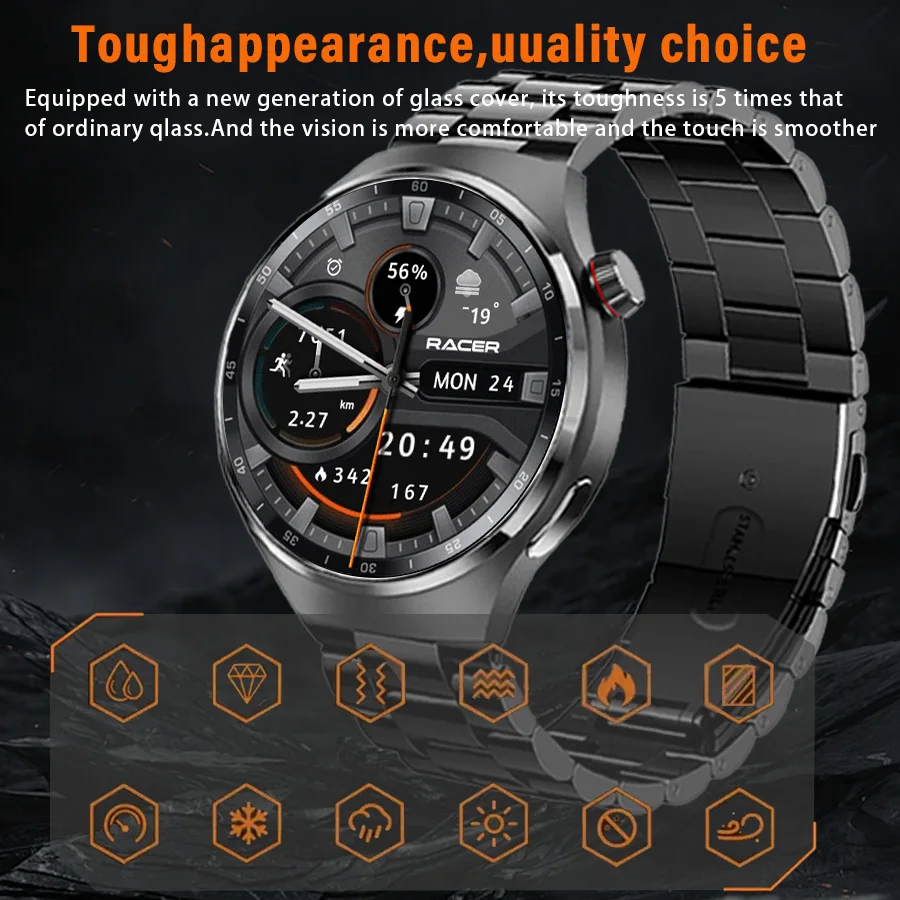 Smart sports watch for men: 360*360 AMOLED screen, heart rate, Bluetooth call, IP67 waterproof, men's smart watch
Smart sports watch for men: 360*360 AMOLED screen, heart rate, Bluetooth call, IP67 waterproof, men's smart watch