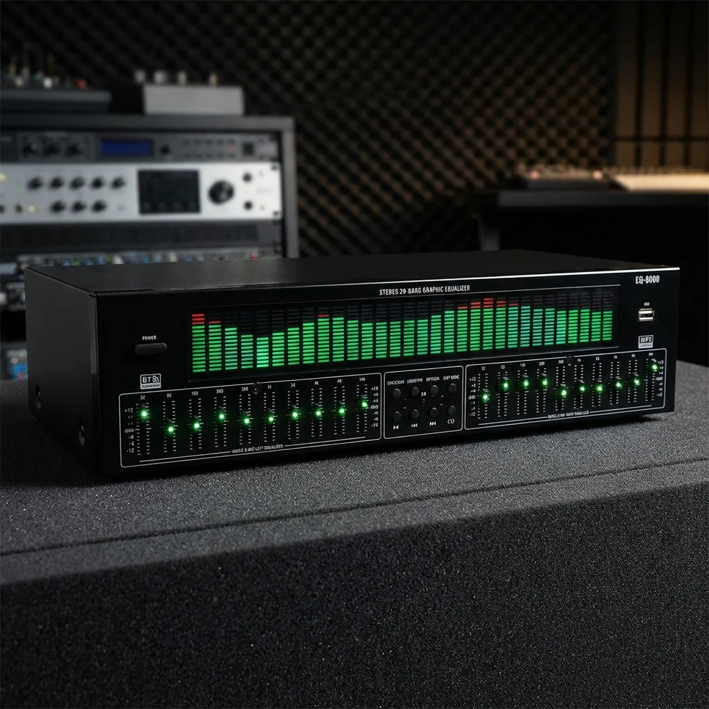 Professional Digital Audio Decoder Preamp - Bluetooth 6.0 EQ Equalizer, Optical Coaxial Input & USB Flash Drive Music Player
Professional Digital Audio Decoder Preamp - Bluetooth 6.0 EQ Equalizer, Optical Coaxial Input & USB Flash Drive Music Player