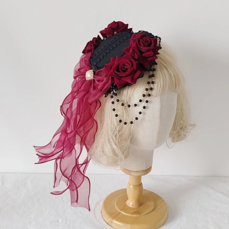 Flower Hair Clip Lace Hat Halloween Elegant Flat Clip Halloween Hairpin Lace Hat Elegant Hair Clip for Bunches
Flower Hair Clip Lace Hat Halloween Elegant Flat Clip Halloween Hairpin Lace Hat Elegant Hair Clip for Bunches