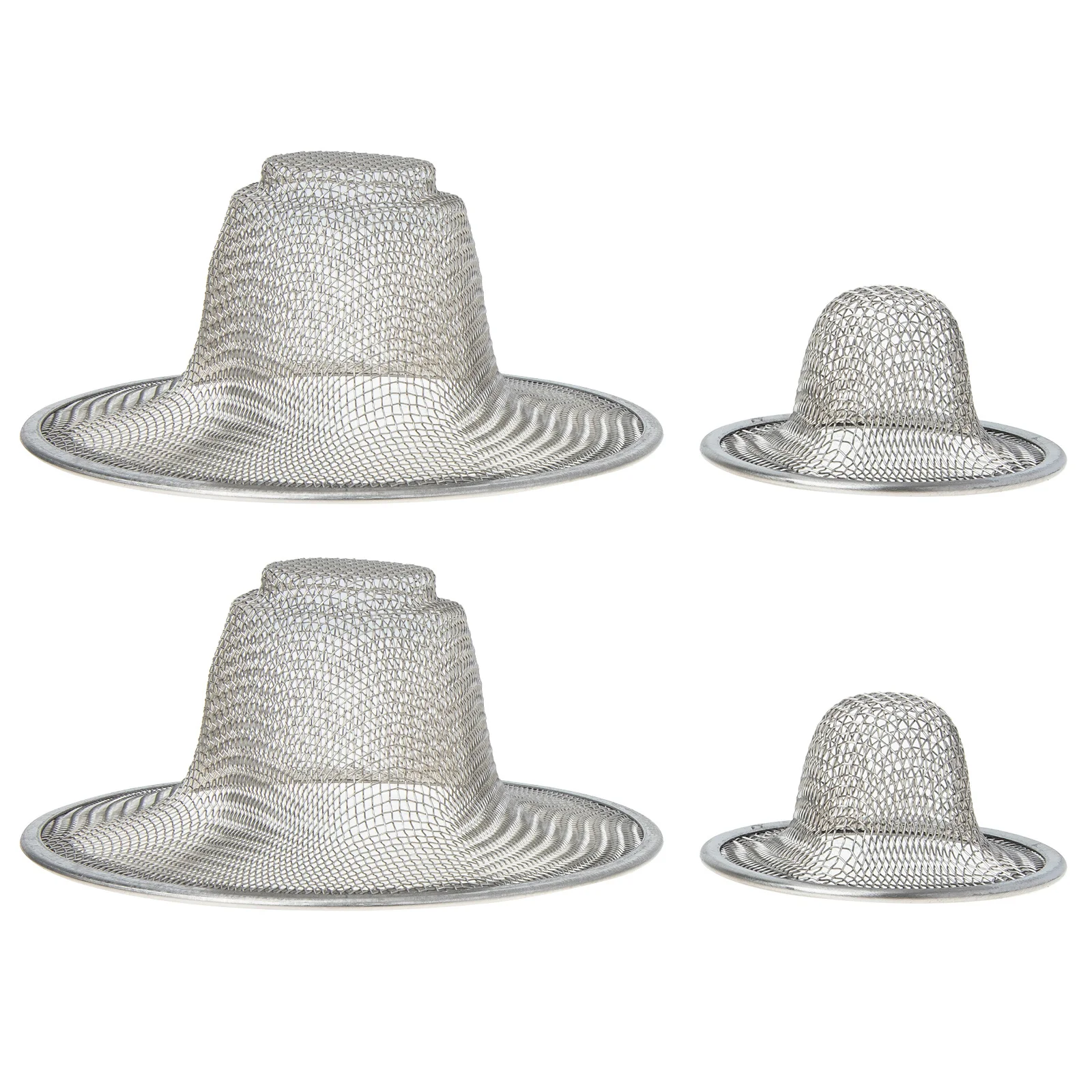4pcs Stainless Steel Filter Thickened Mesh For Bathtub Drain Hair Catcher Smooth Rounded No Scratch Design Tub Draining
4pcs Stainless Steel Filter Thickened Mesh For Bathtub Drain Hair Catcher Smooth Rounded No Scratch Design Tub Draining