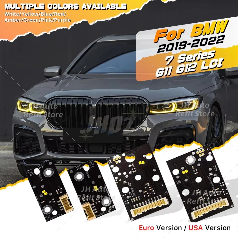  Yellow Angel Eyes LED DRL Board For BMW 7 Series G11 G12 LCI 2019-2022 Headlight Daytime Running Light Chips Blue Red White
Yellow Angel Eyes LED DRL Board For BMW 7 Series G11 G12 LCI 2019-2022 Headlight Daytime Running Light Chips Blue Red White