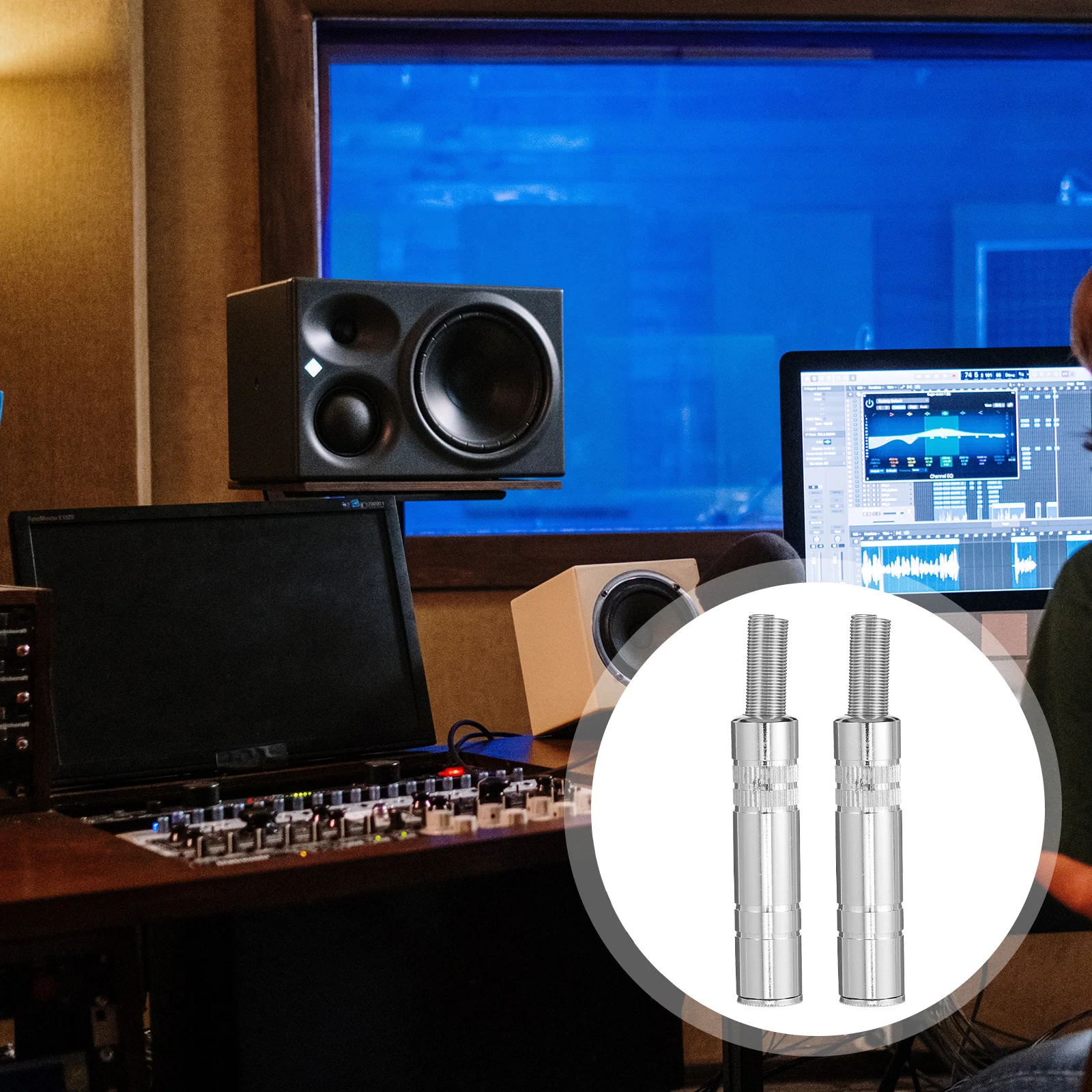 4 PCS Stereo Audio Plug Guitar Zinc Alloy Nickel Plating Speaker Wire Connector
4 PCS Stereo Audio Plug Guitar Zinc Alloy Nickel Plating Speaker Wire Connector