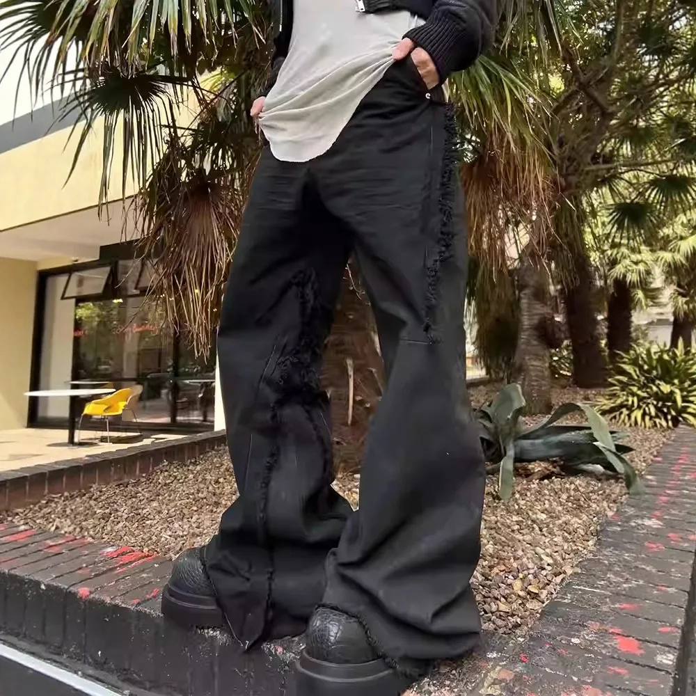 High Street Men's Casual Pants Splicing Design Men Trousers Full Length Button Pants for Man Techwear Men's Clothing
High Street Men's Casual Pants Splicing Design Men Trousers Full Length Button Pants for Man Techwear Men's Clothing