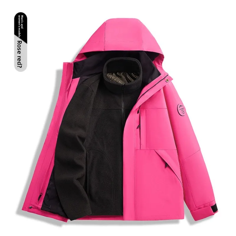 Осень-зима, высокое качество, водонепроницаемая ветрозащитная утолщенная и теплая куртка «три в одном», модная трендовая теплая куртка для пешего туризма и кемпинга
Осень-зима, высокое качество, водонепроницаемая ветрозащитная утолщенная и теплая куртка «три в одном», модная трендовая теплая куртка для пешего туризма и кемпинга