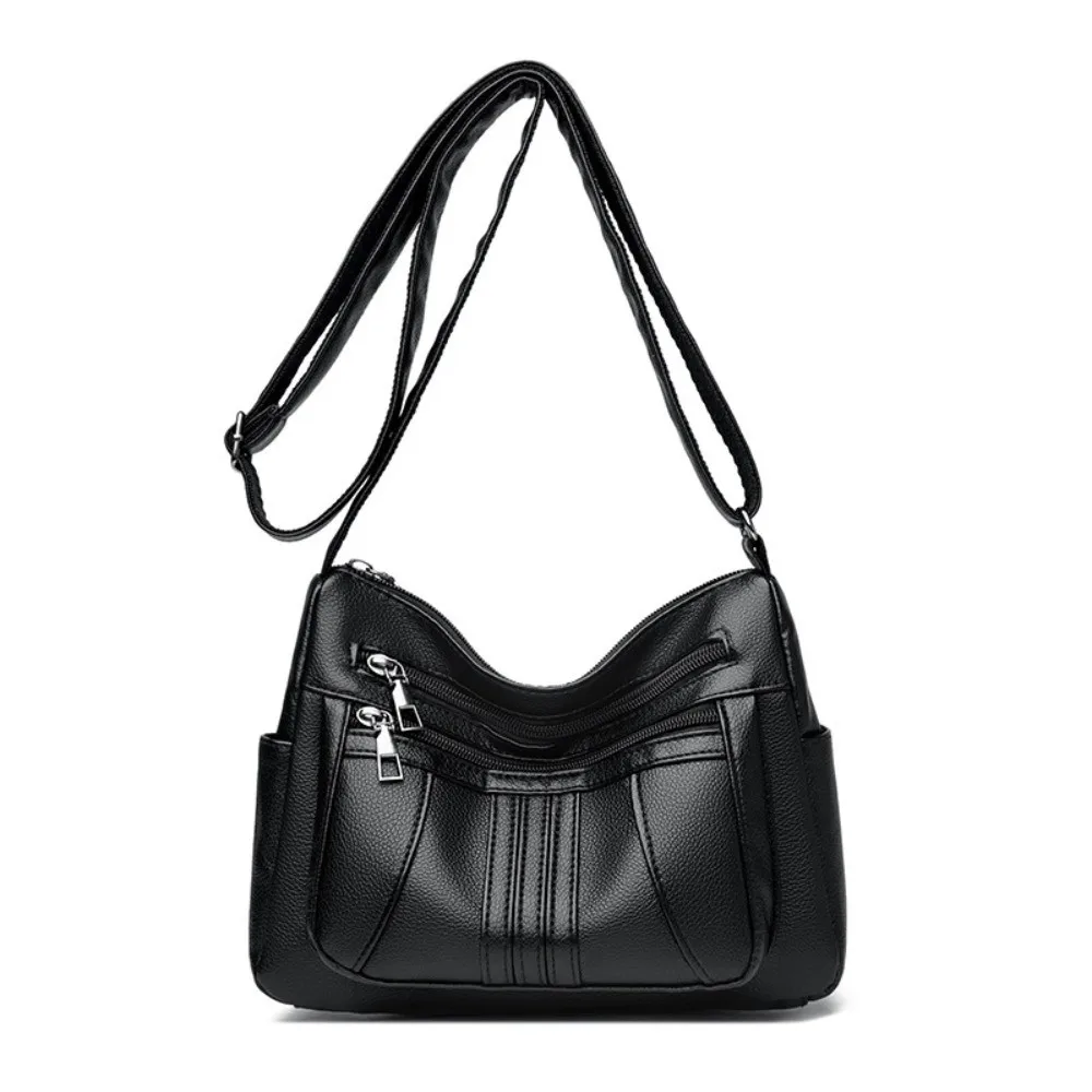 New Retro Style Messenger Bags Large Capacity Soft PU Leather Crossbody Bags Multiple Pockets Casual Shoulder Bag for Female
New Retro Style Messenger Bags Large Capacity Soft PU Leather Crossbody Bags Multiple Pockets Casual Shoulder Bag for Female