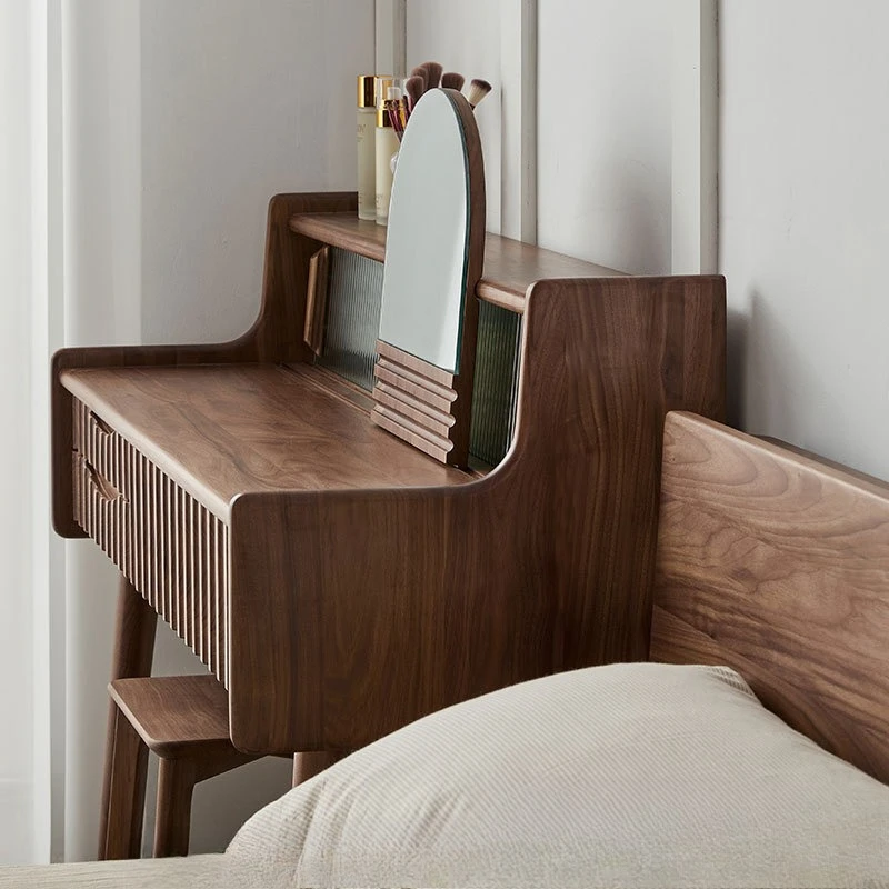 Dresser all solid wood new Chinese light luxury high-end walnut makeup table modern simple bedroom small makeup table
Dresser all solid wood new Chinese light luxury high-end walnut makeup table modern simple bedroom small makeup table