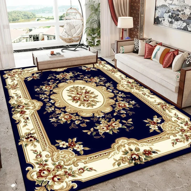 VIKAMA Vintage European-Style Living Room Rug Luxury Sofa & Coffee Table Mat Hotel-Grade Soft Non-Slip Carpet Home Decor
VIKAMA Vintage European-Style Living Room Rug Luxury Sofa & Coffee Table Mat Hotel-Grade Soft Non-Slip Carpet Home Decor